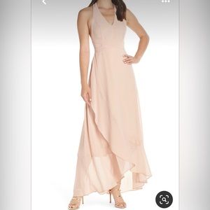 NWT Lulus Wrap of Luxury Convertible gown, blush
